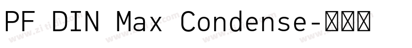 PF DIN Max Condense字体转换
